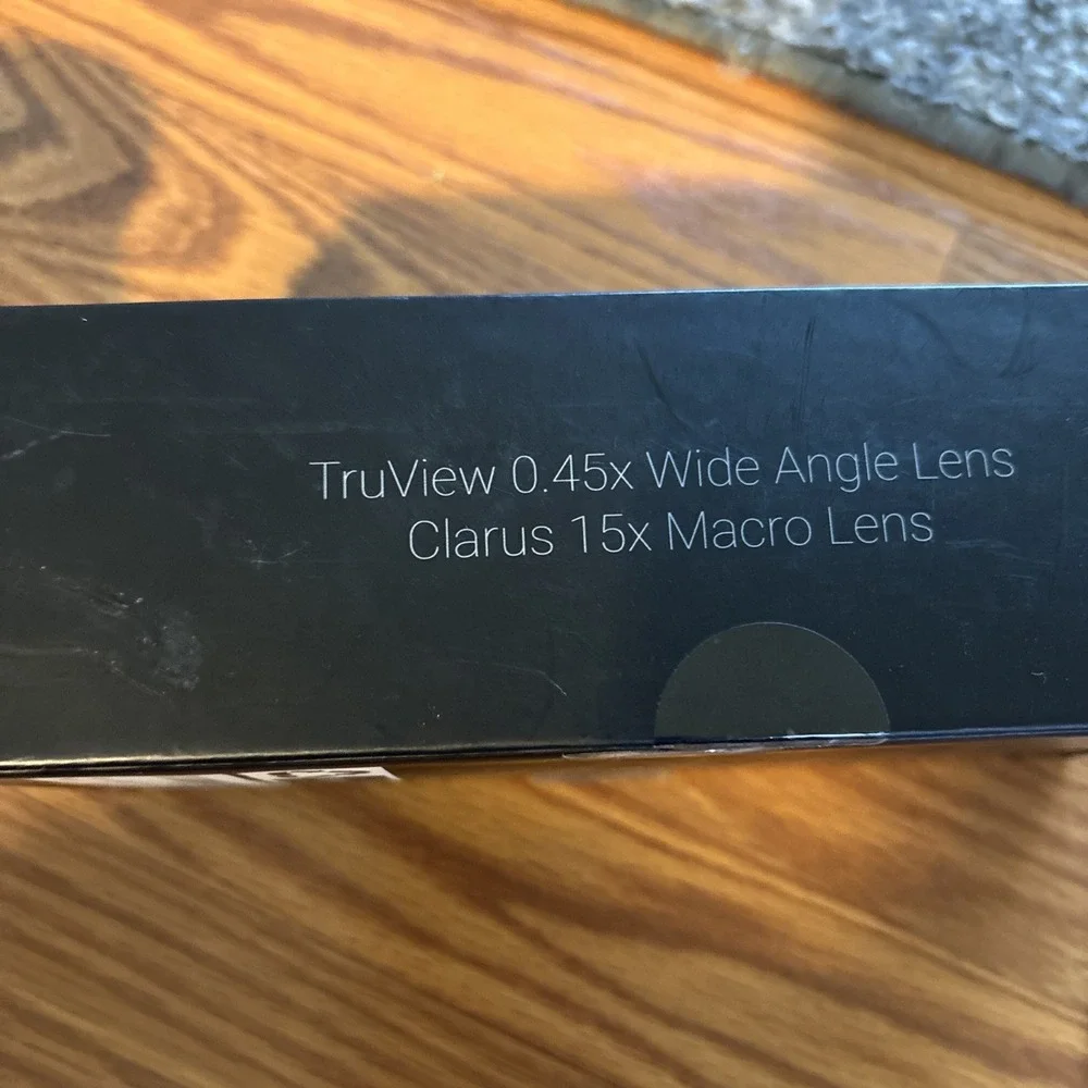 Xenvo Pro Lens Kit - Truview .45x Wide Angle Lens, Clarus 15x Macro w/ LED light